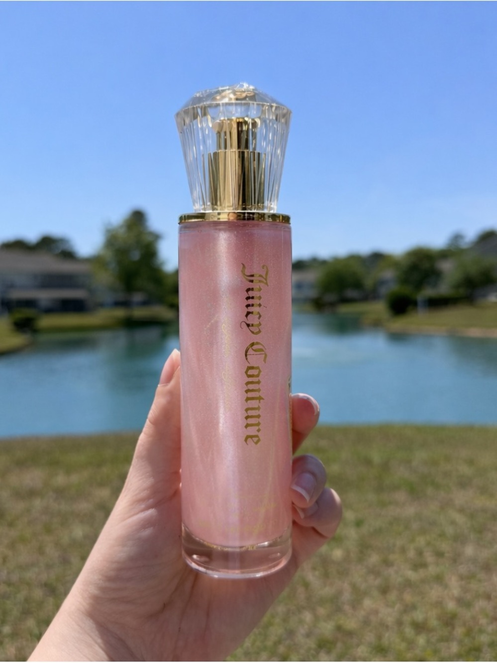 Juicy Couture Strawberry Vanilla Body Oil Shimmer Glow Coquette New